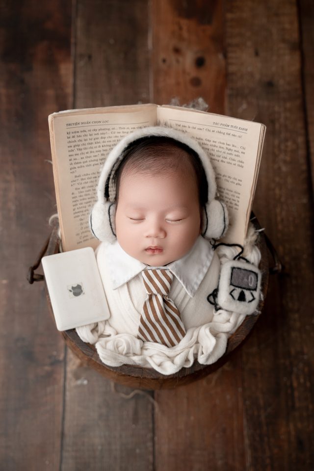 Ảnh sơ sinh chụp tại Thúy Tô Studio