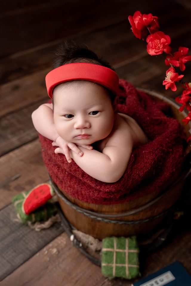 Hổ Con Đón Tết Đầu Đời — ảnh sơ sinh tại Thúy Tô Studio, Vinhomes Ocean Park 2
