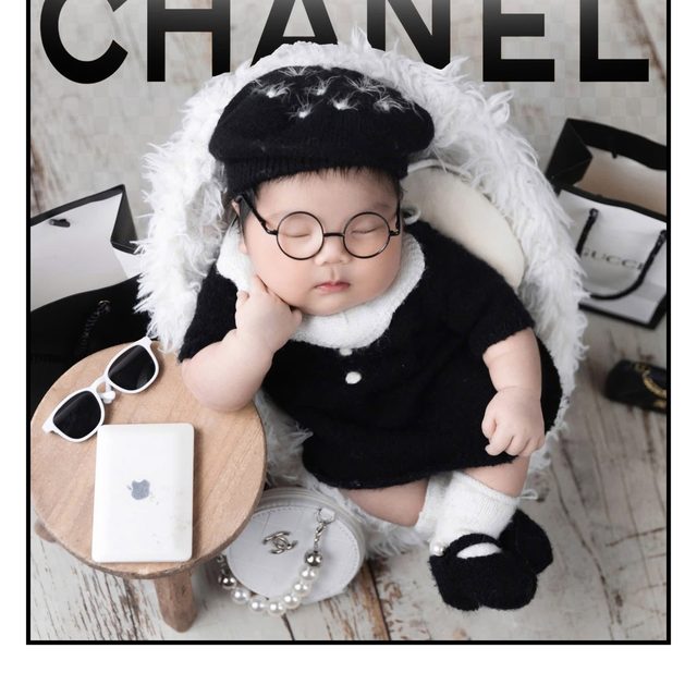 Tiểu Thư Chanel Nhí — ảnh sơ sinh tại Thúy Tô Studio, Vinhomes Ocean Park 2
